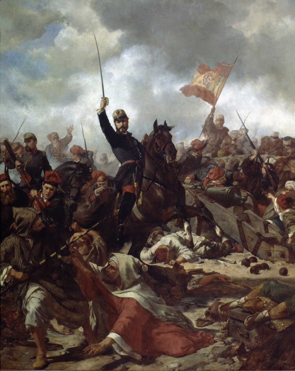 General John Prim ve Prats (1814-70), Tetouan Savaşı'nda by Francisco Sans y Cabot