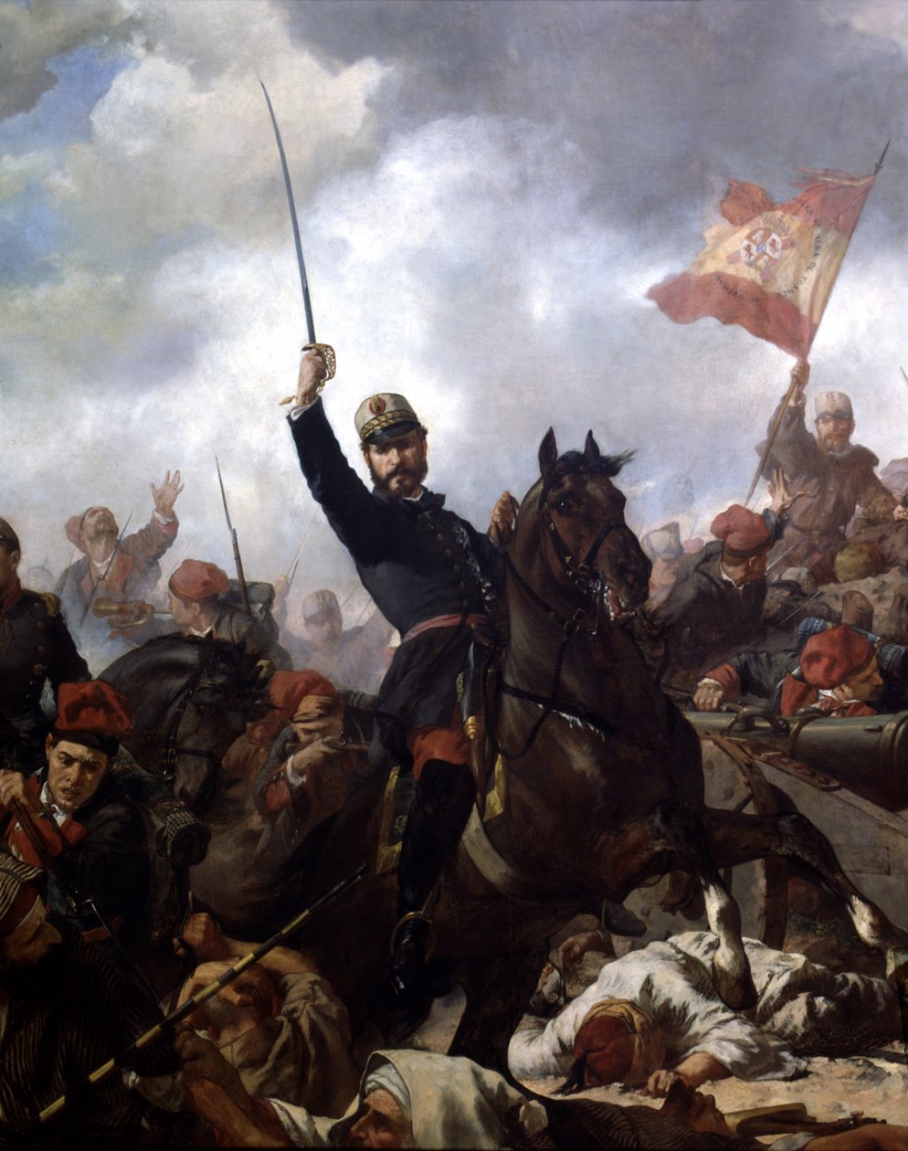 General John Prim ve Prats (1814-70), Tetouan Savaşı'nda by Francisco Sans y Cabot