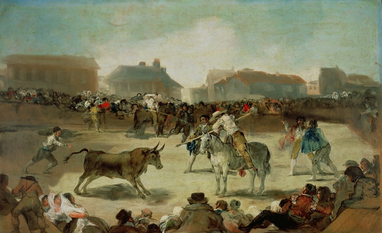 Bir Köy Boğa Güreşi by Francisco de Goya