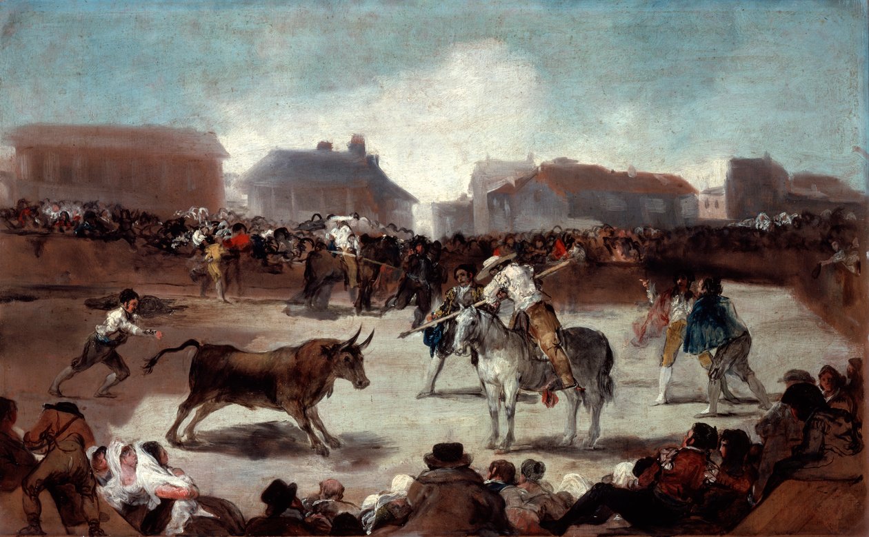 Bir Köy Boğa Güreşi, c1812-1814 by Francisco de Goya