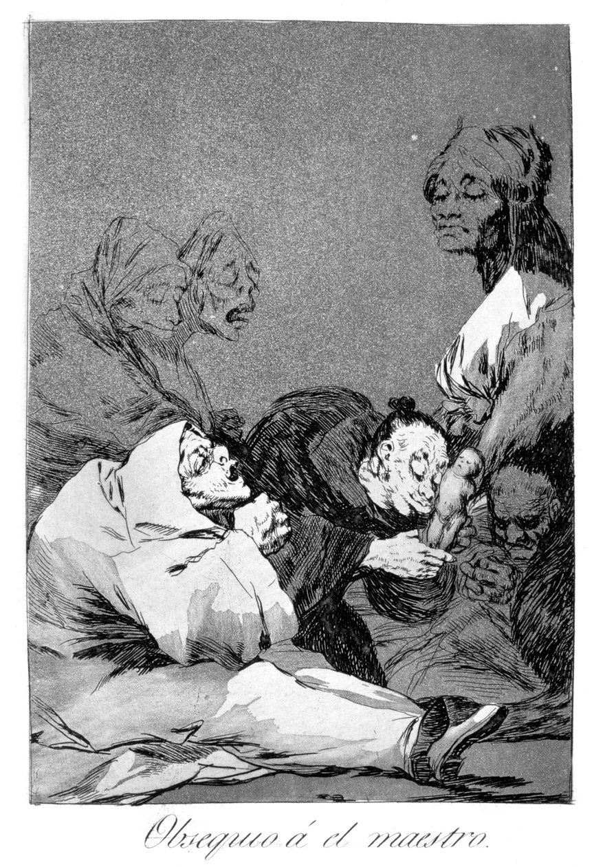 Ustaya hediye, 1799 by Francisco de Goya