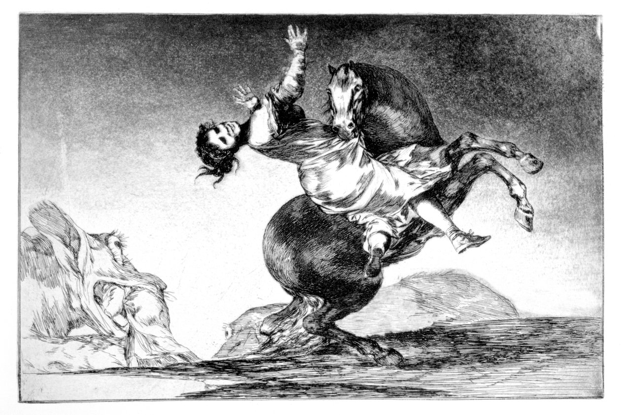 Kaçırılan at, 1819-1823 by Francisco de Goya