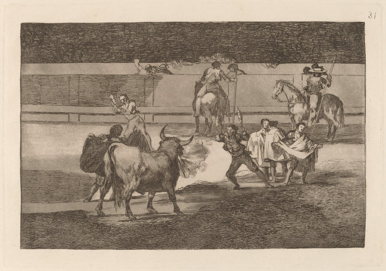 Havai fişekli banderillalar by Francisco de Goya