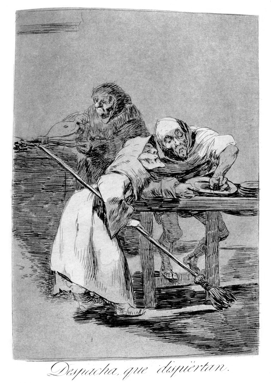 Çabuk ol, uyanıyorlar, 1799 by Francisco de Goya