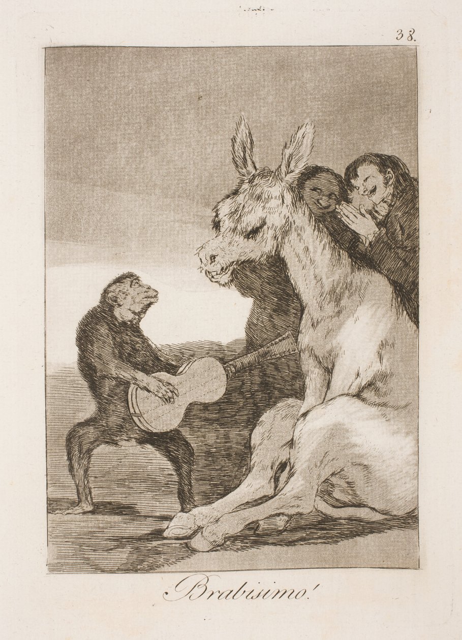 Bravissimo (Charles IV ve Godoy) by Francisco de Goya