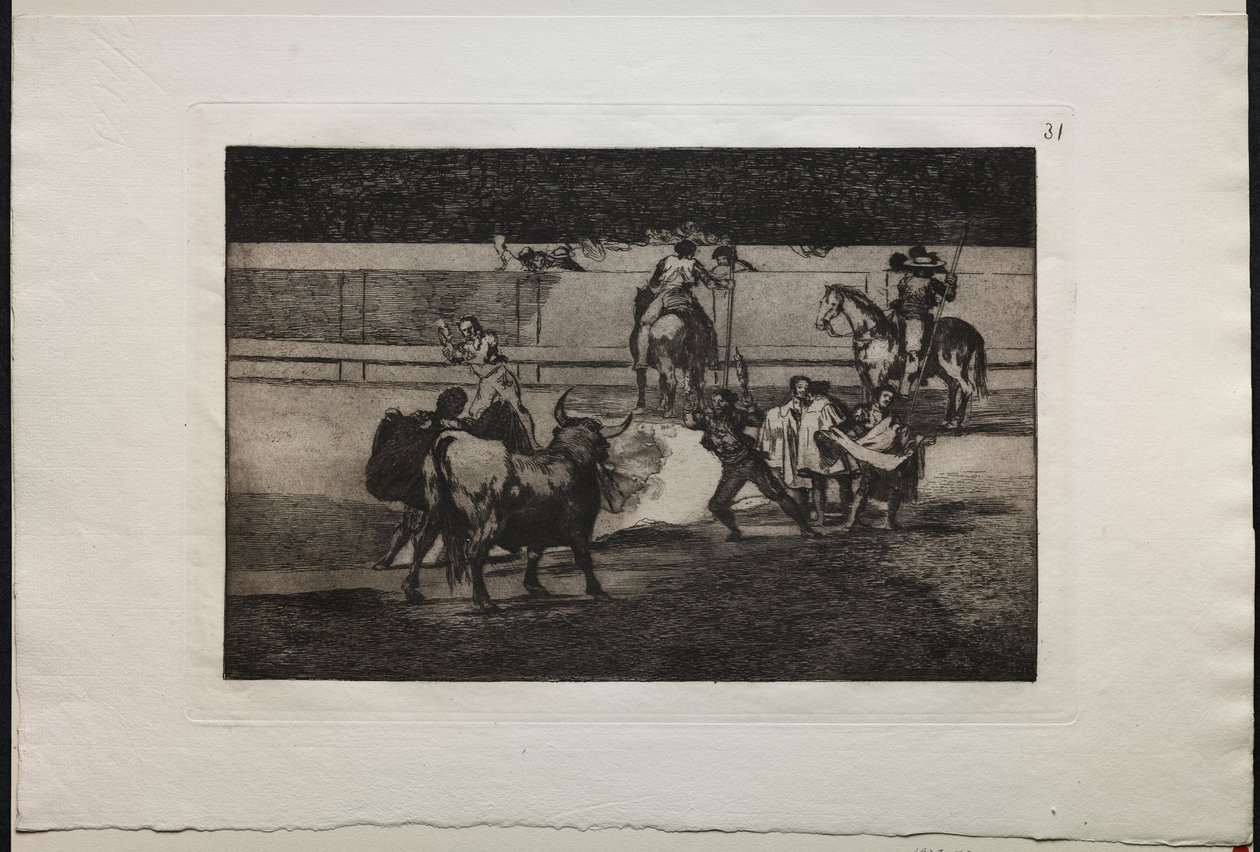 Boğa Güreşi: Havai Fişekli Banderillalar by Francisco de Goya