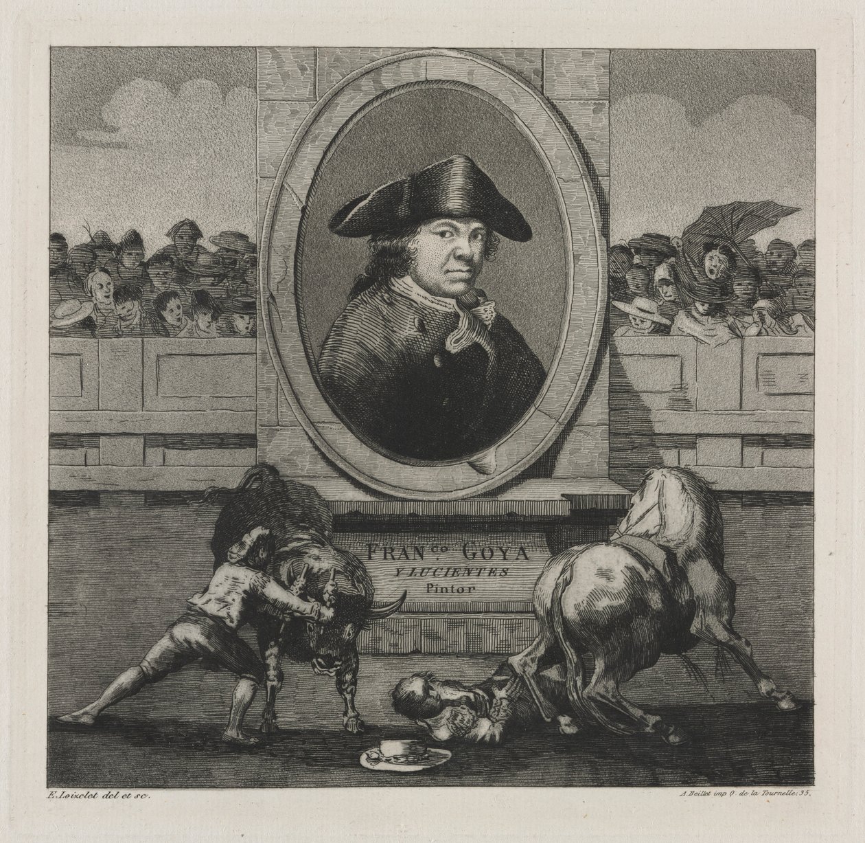 Boğa Güreşi: Cephe, 1876. by Francisco de Goya