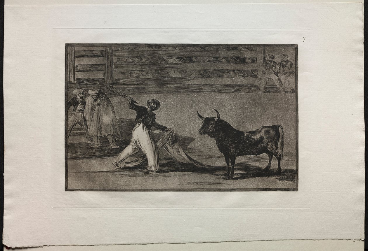 Boğa Güreşi: Zıpkınların veya Banderillaların Kökeni, 1876. by Francisco de Goya