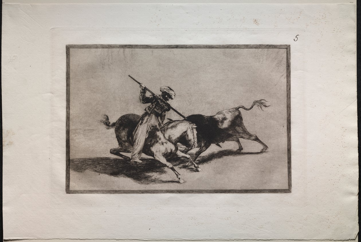 Boğa Güreşi: Kurallara Göre İlk Savaşan Ruhlu Moor Gazul by Francisco de Goya