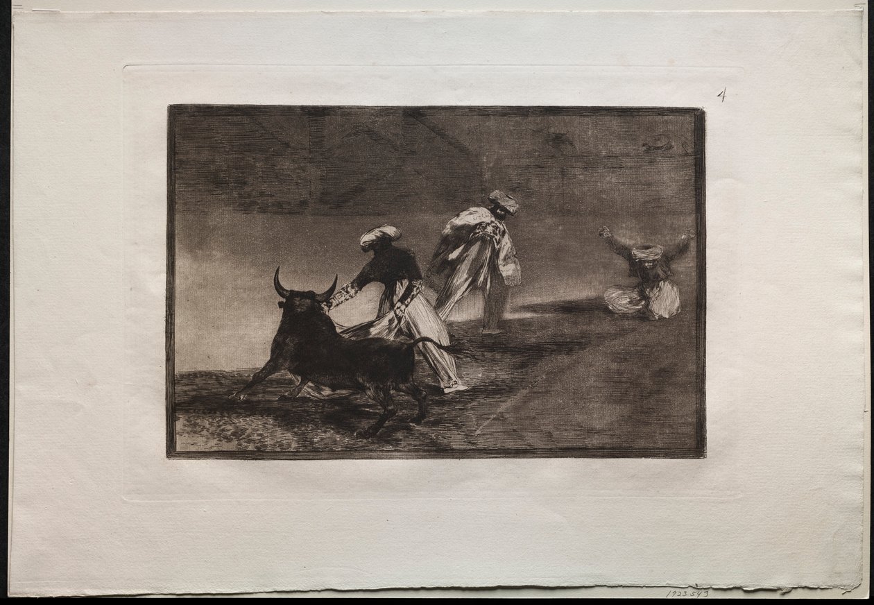 Boğa Güreşleri: Bir Muhafazada Pelerinle Başka Bir Oyun Oynarlar, 1876. by Francisco de Goya