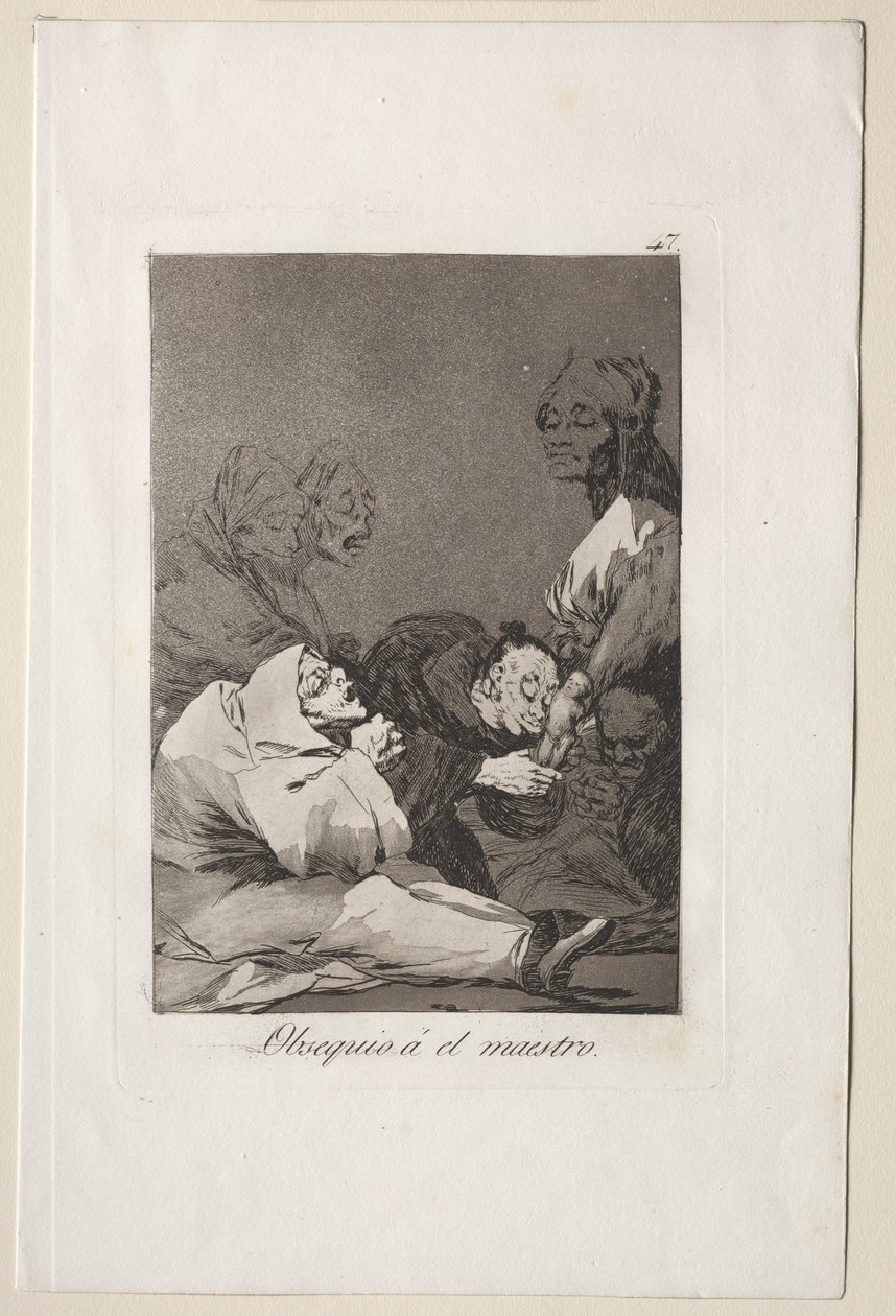 Caprichos: Efendiye Bir Hediye. by Francisco de Goya