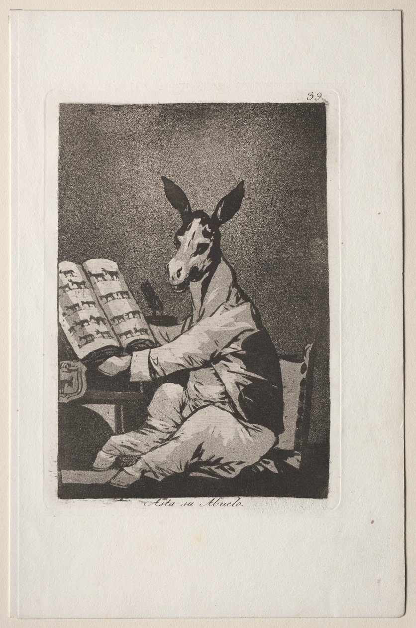 Caprichos: Dedesi de öyleydi.. by Francisco de Goya