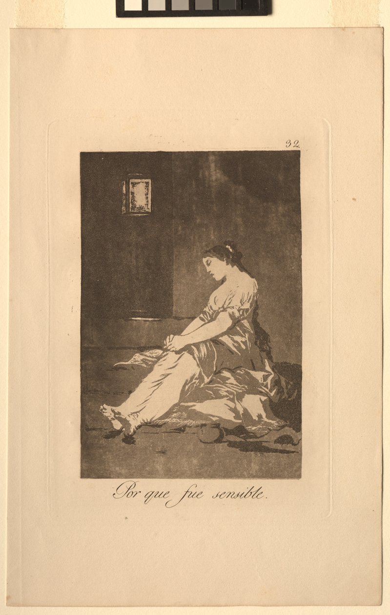 Caprichos: Çünkü Duyarlıydı.. by Francisco de Goya