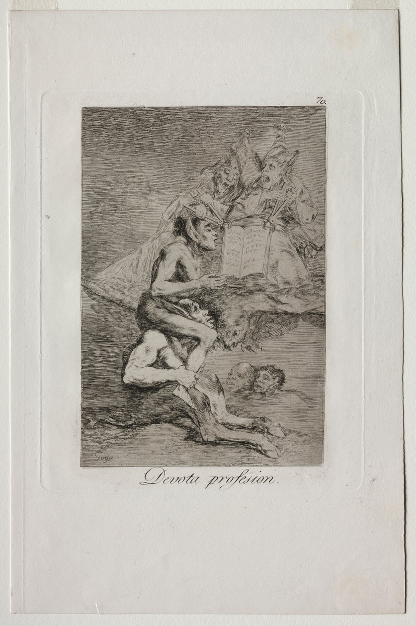 Caprichos: Dindar Meslek by Francisco de Goya