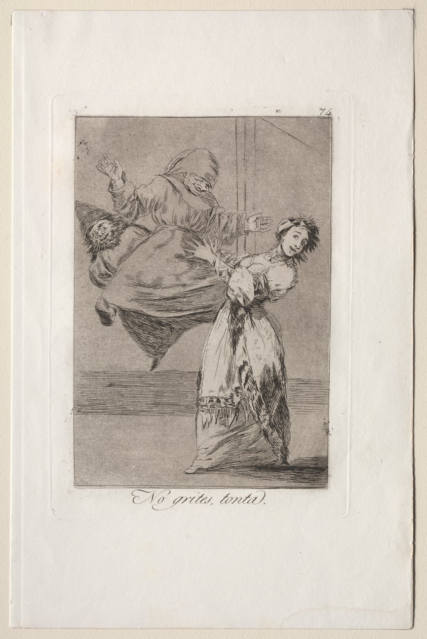 Caprichos: Aptalca Çığlık Atma by Francisco de Goya