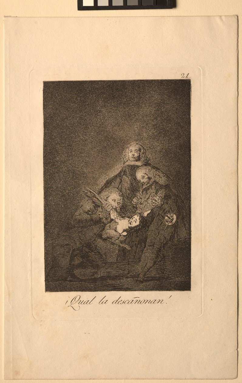 Caprichos: Onu Nasıl Yolarlar!. by Francisco de Goya