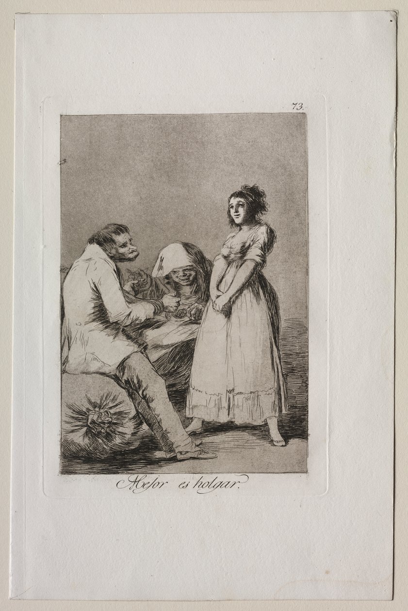 Caprichos: Tembel Olmak Daha İyi by Francisco de Goya