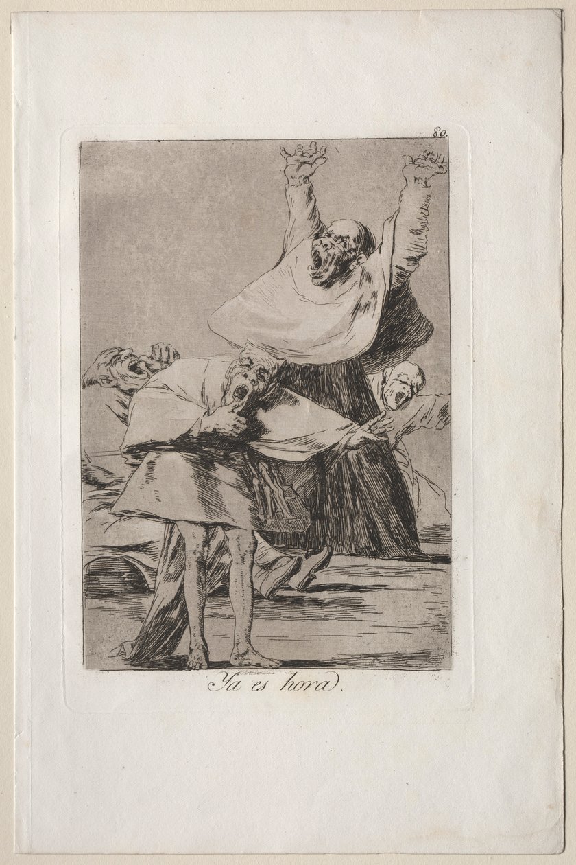 Caprichos: Vakit geldi. by Francisco de Goya