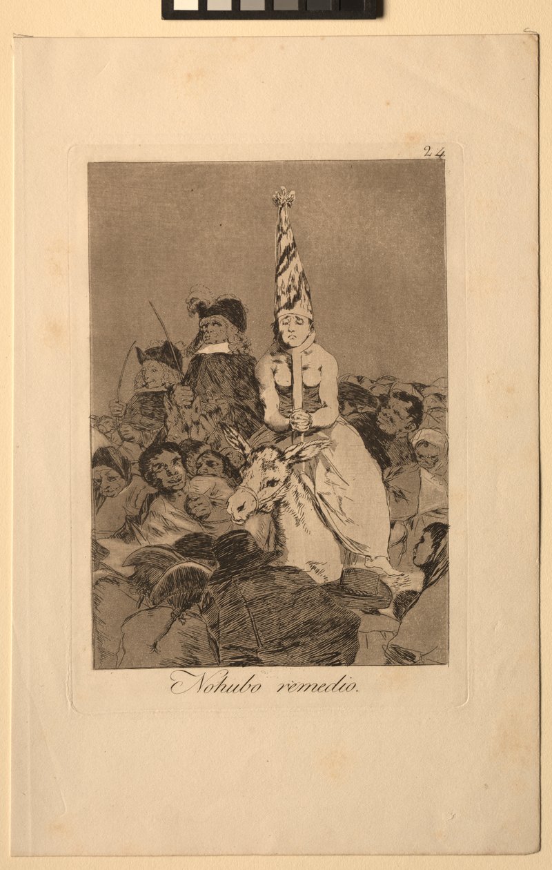 Caprichos: Bu Konuda Hiçbir Şey Yapılamaz. by Francisco de Goya