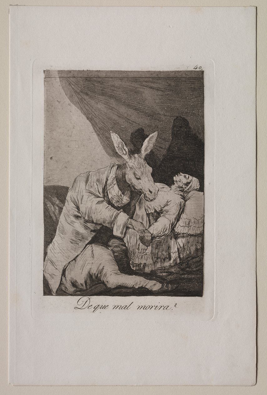 Caprichos: Hangi Hastalıktan Ölecek? by Francisco de Goya