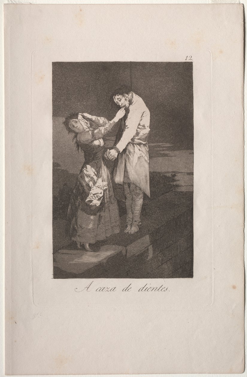 Caprichos: Diş Avı by Francisco de Goya