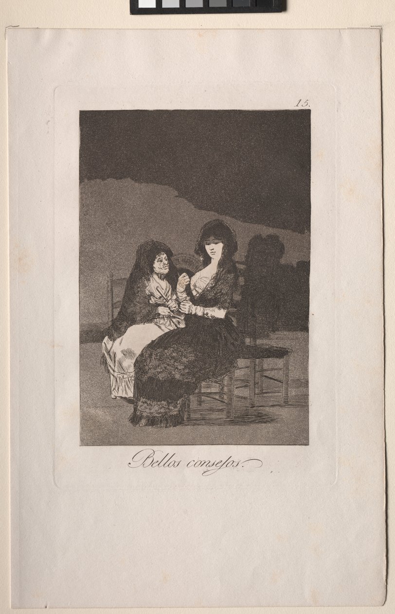 Caprichos: Güzel Öğretiler. by Francisco de Goya