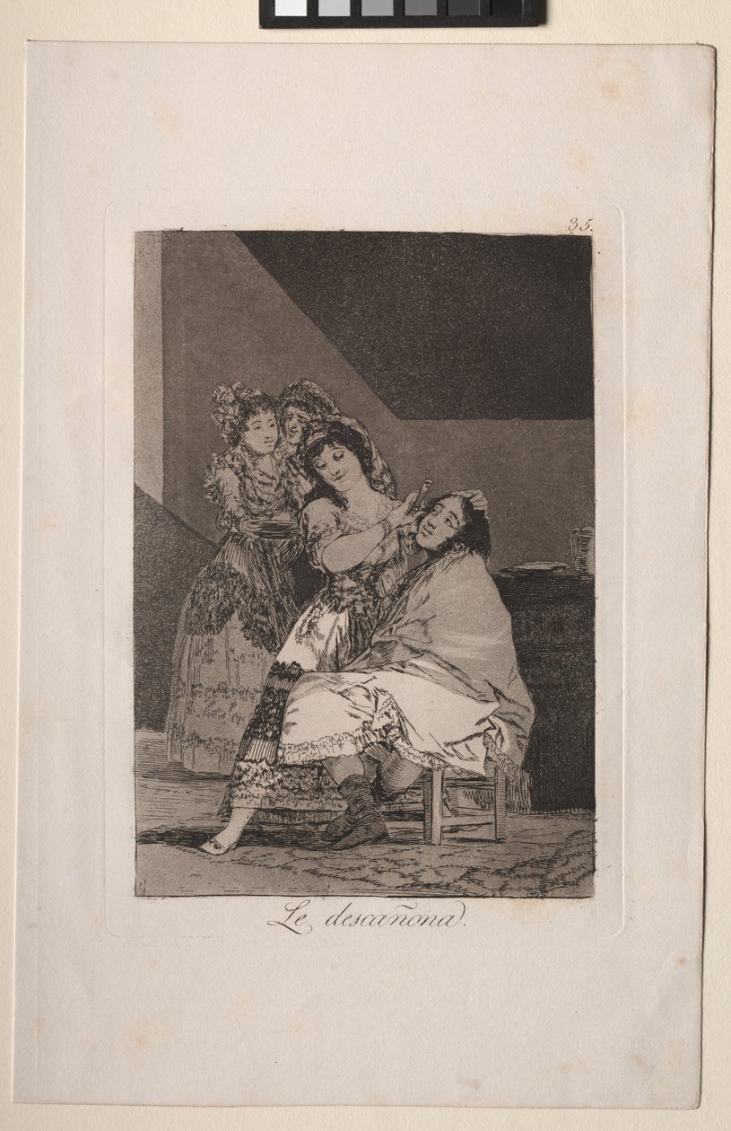 Caprichos: Onu Polar by Francisco de Goya