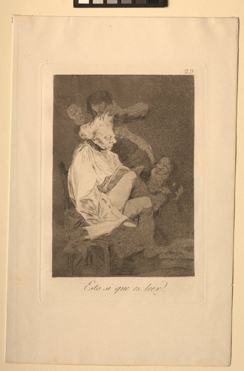 Caprichos: Bu Kesinlikle Okuyabilmektir. by Francisco de Goya