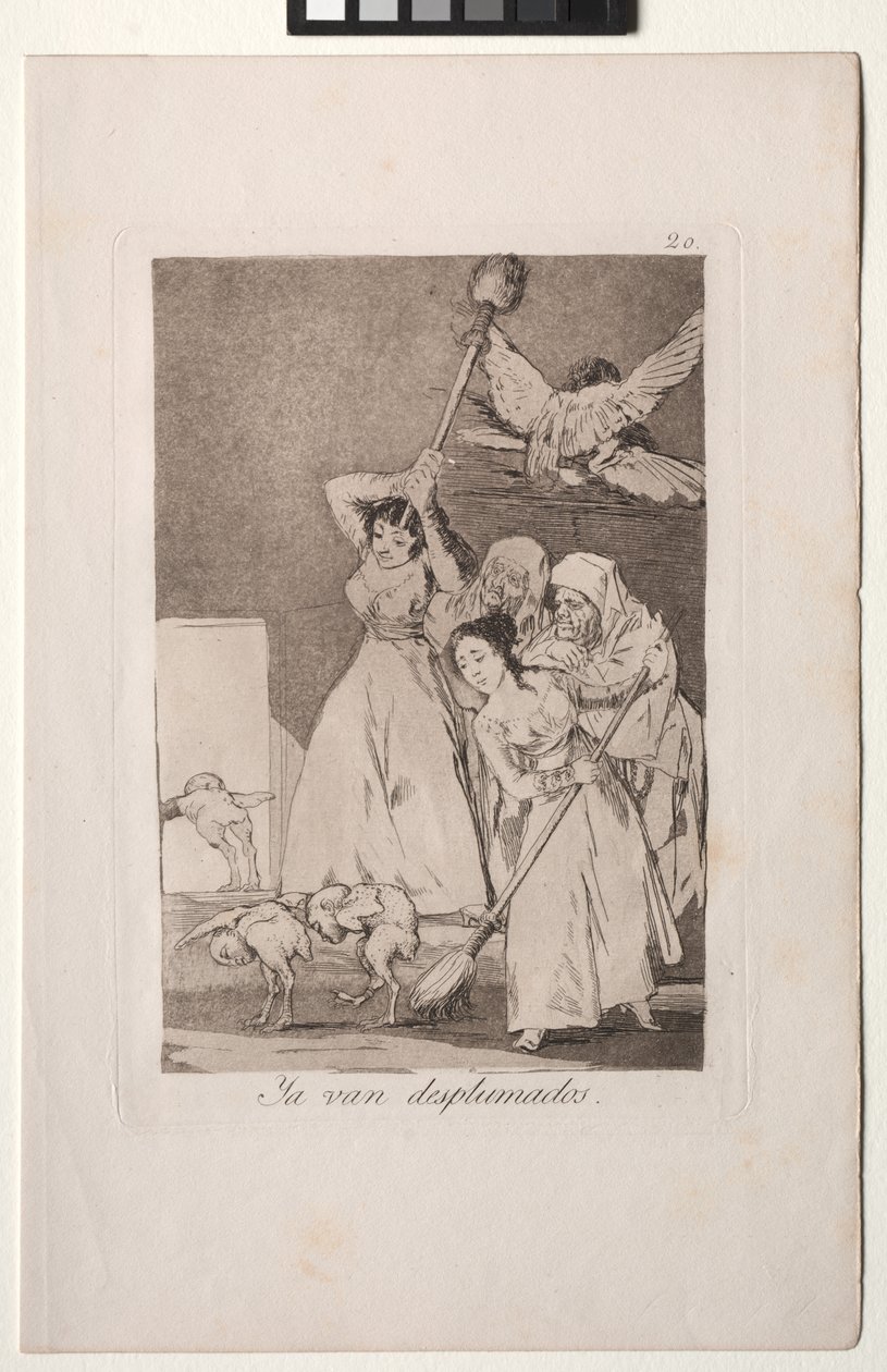 Caprichos: İşte Kopardılar (yani tüylü) by Francisco de Goya