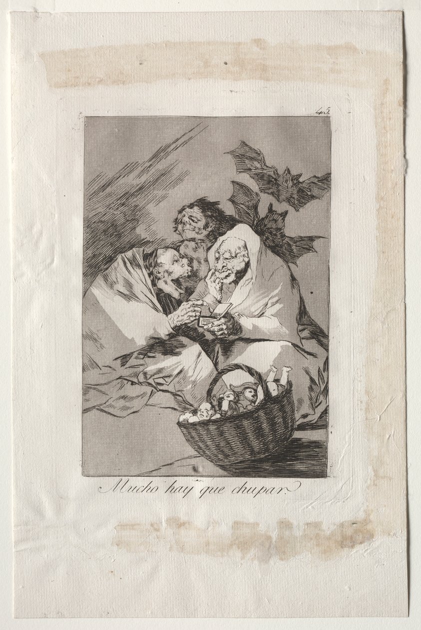 Caprichos: Emecek Çok Şey Var by Francisco de Goya