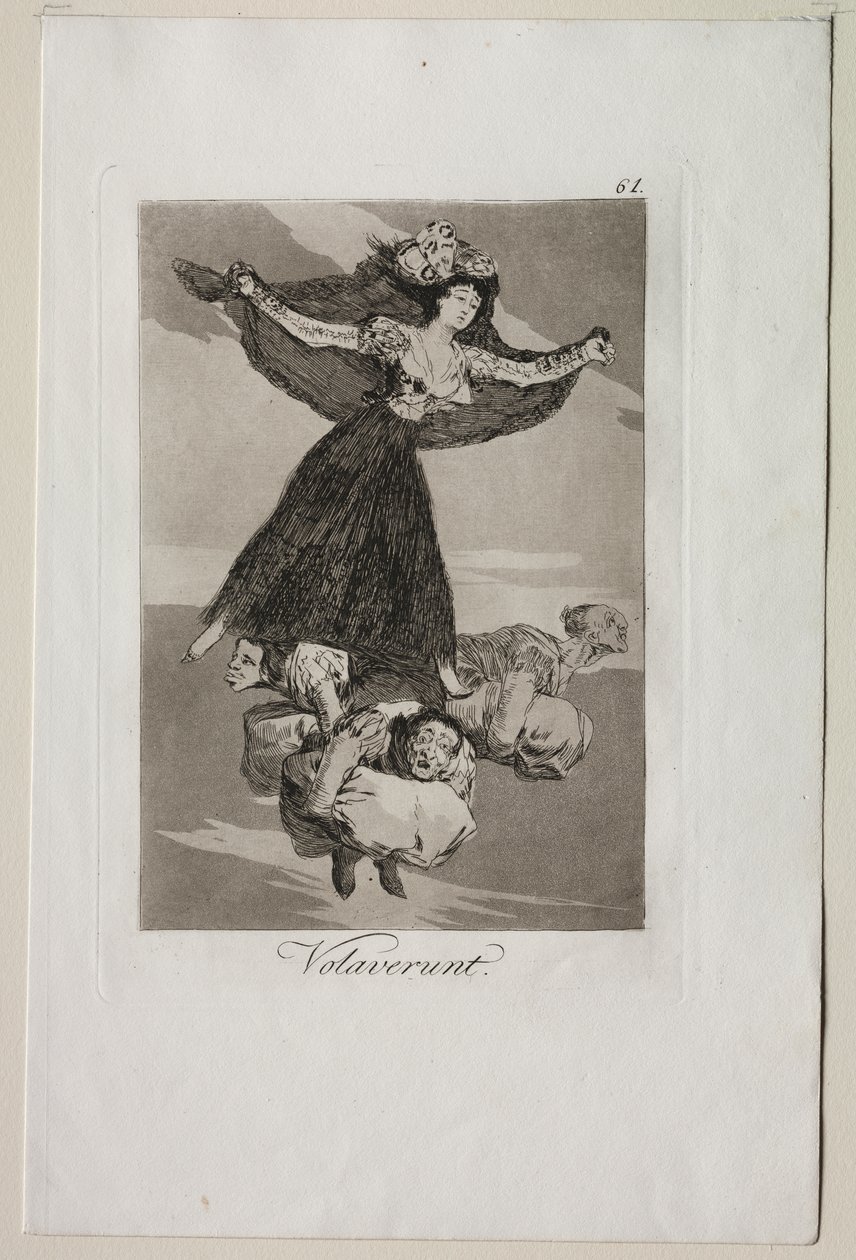 Caprichos: Uçmuşlar by Francisco de Goya
