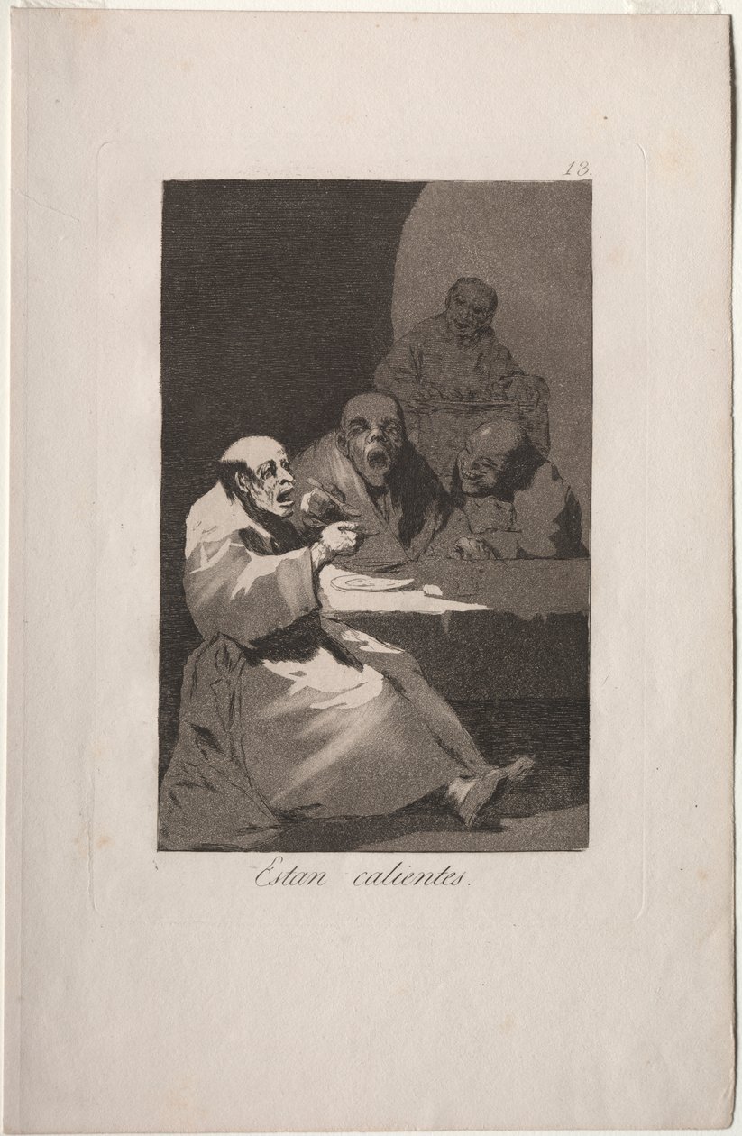 Caprichos: Ateşlidirler. by Francisco de Goya