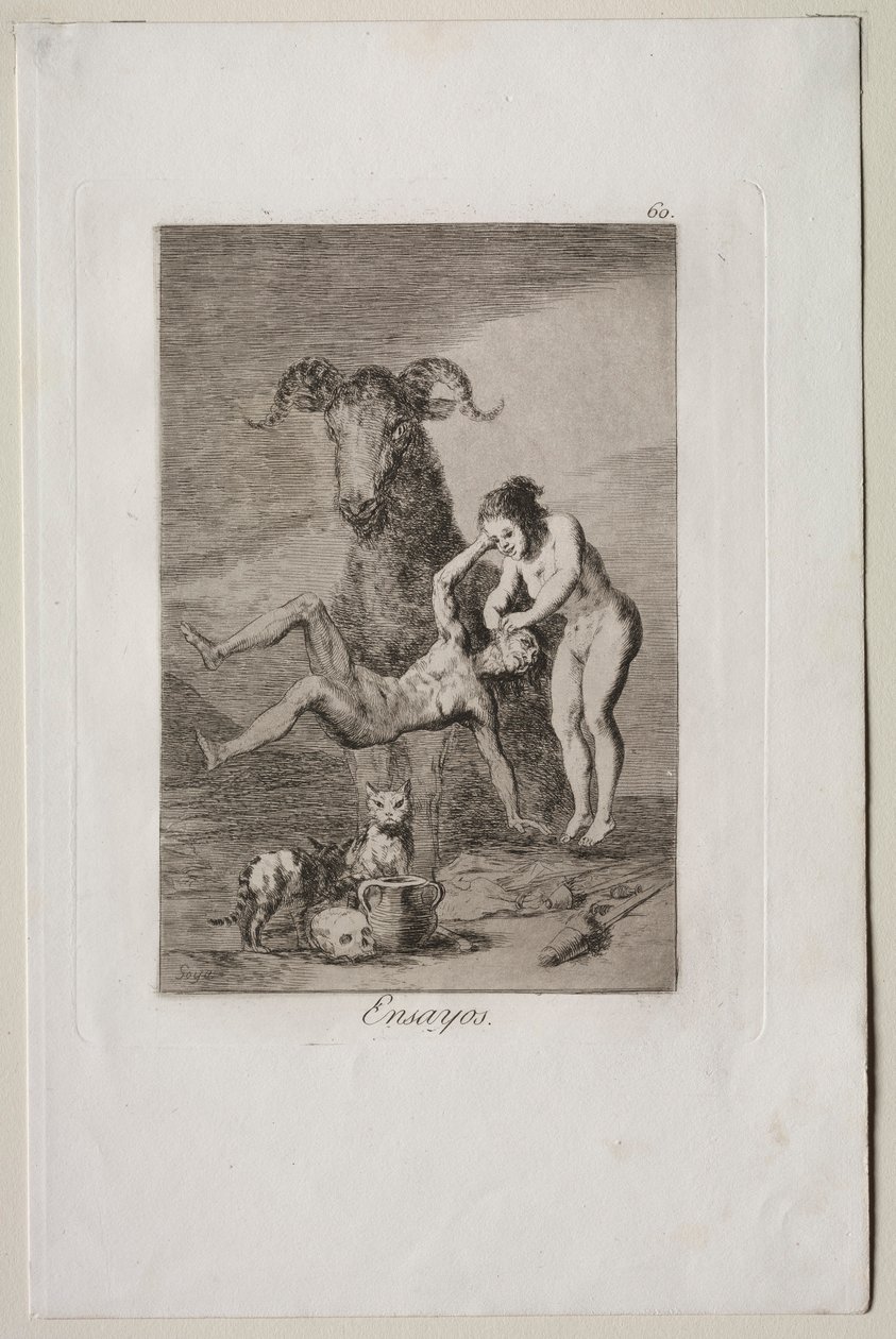 Caprichos: Denemeler. by Francisco de Goya