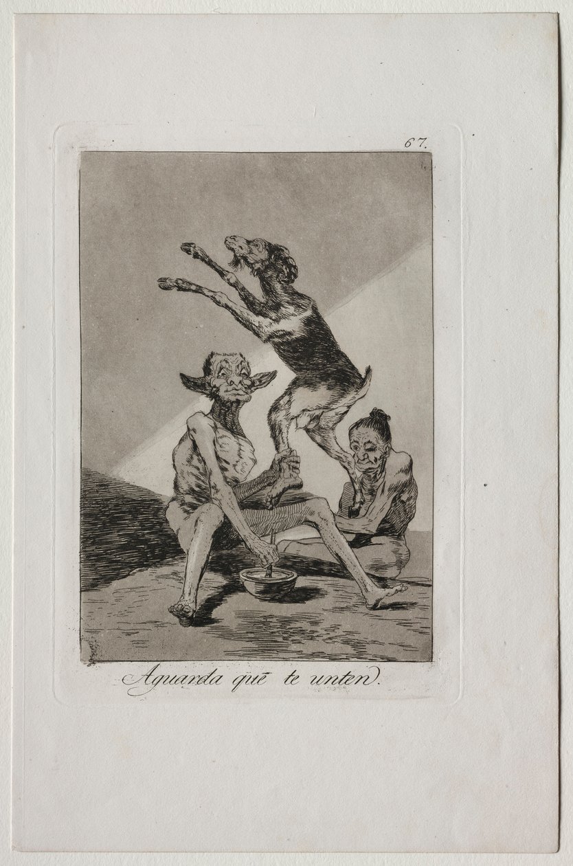Caprichos: Meshedilene Kadar Bekleyin. by Francisco de Goya