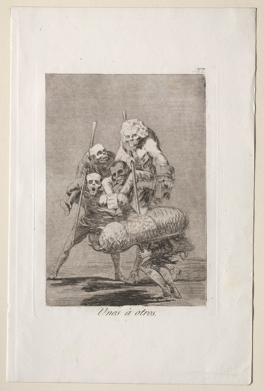 Caprichos: Birinin Bir Başkasına Ne Yaptığı. by Francisco de Goya