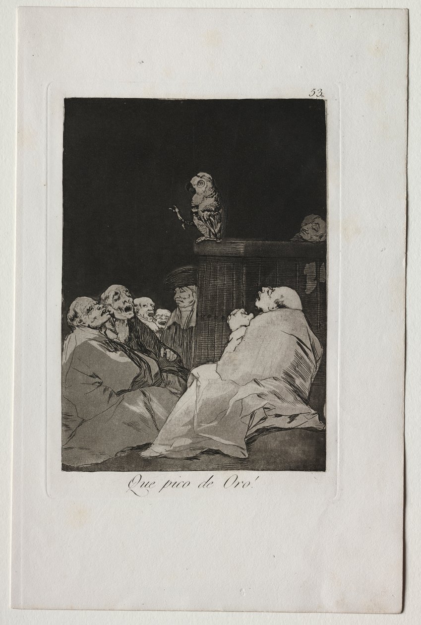 Caprichos: Ne Altın Gaga! by Francisco de Goya
