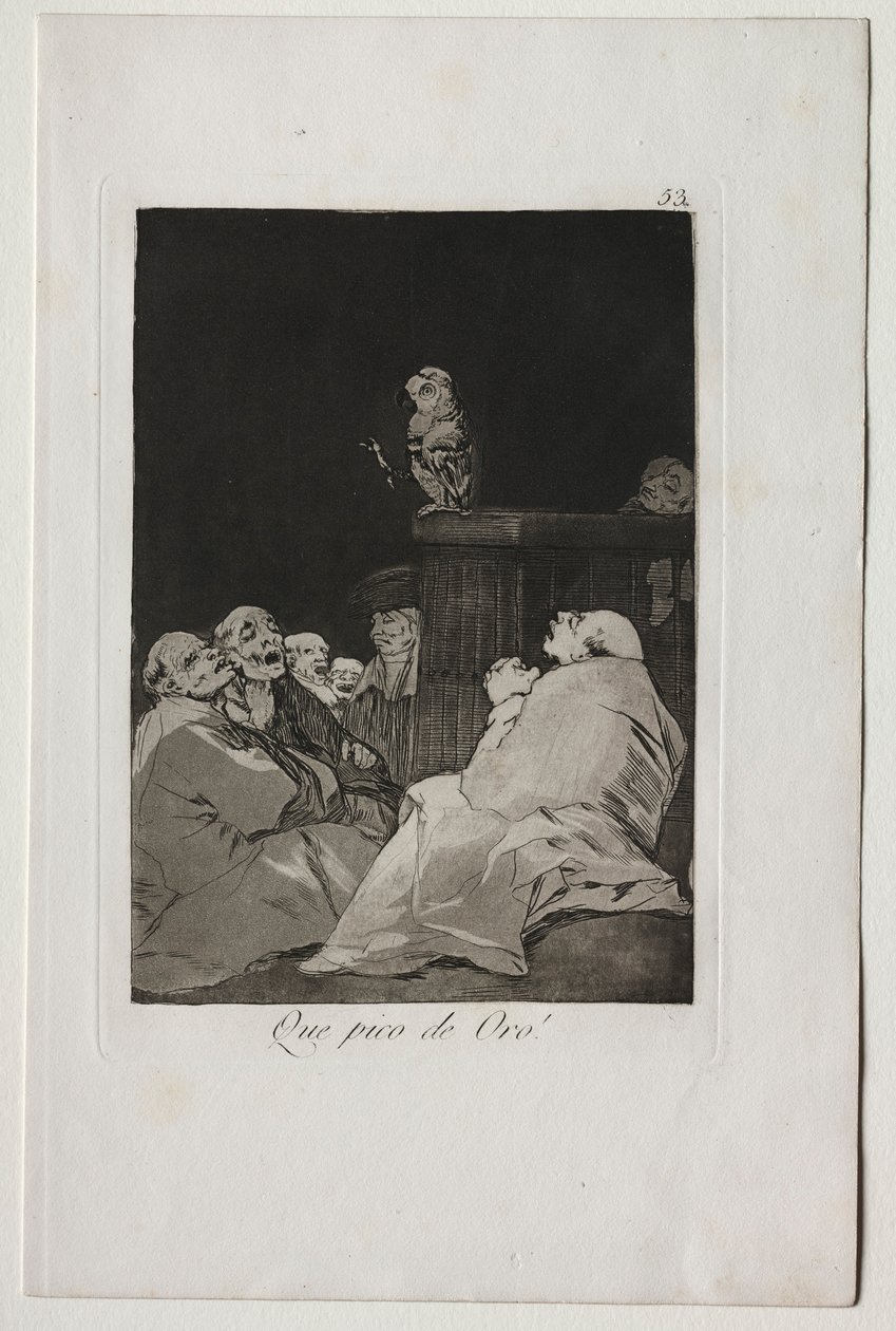 Caprichos: Ne Altın Gaga!. by Francisco de Goya