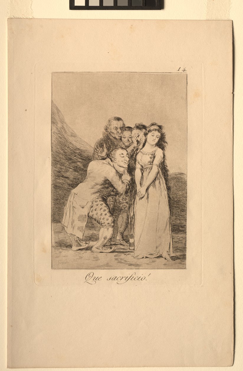 Caprichos: Ne Fedakarlık!. by Francisco de Goya