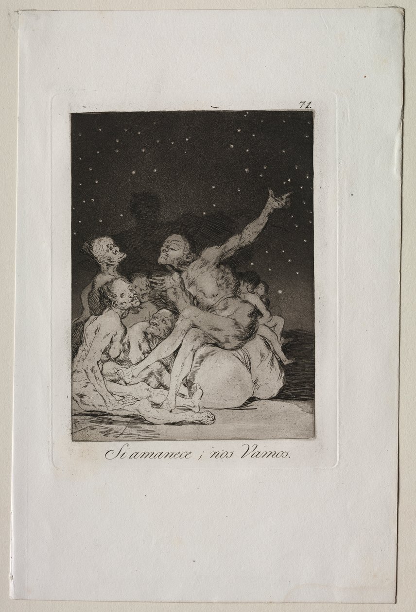 Caprichos: Gün Olduğunda İzinli Olacağız by Francisco de Goya