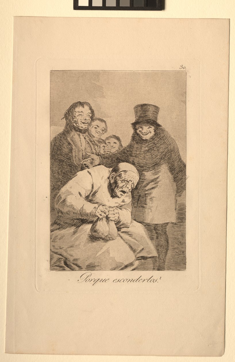 Caprichos: Neden Onları Gizleyin. by Francisco de Goya