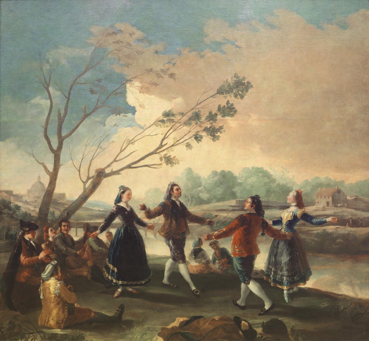 Manzanares Nehri Kıyısında Dans, 1777 by Francisco de Goya