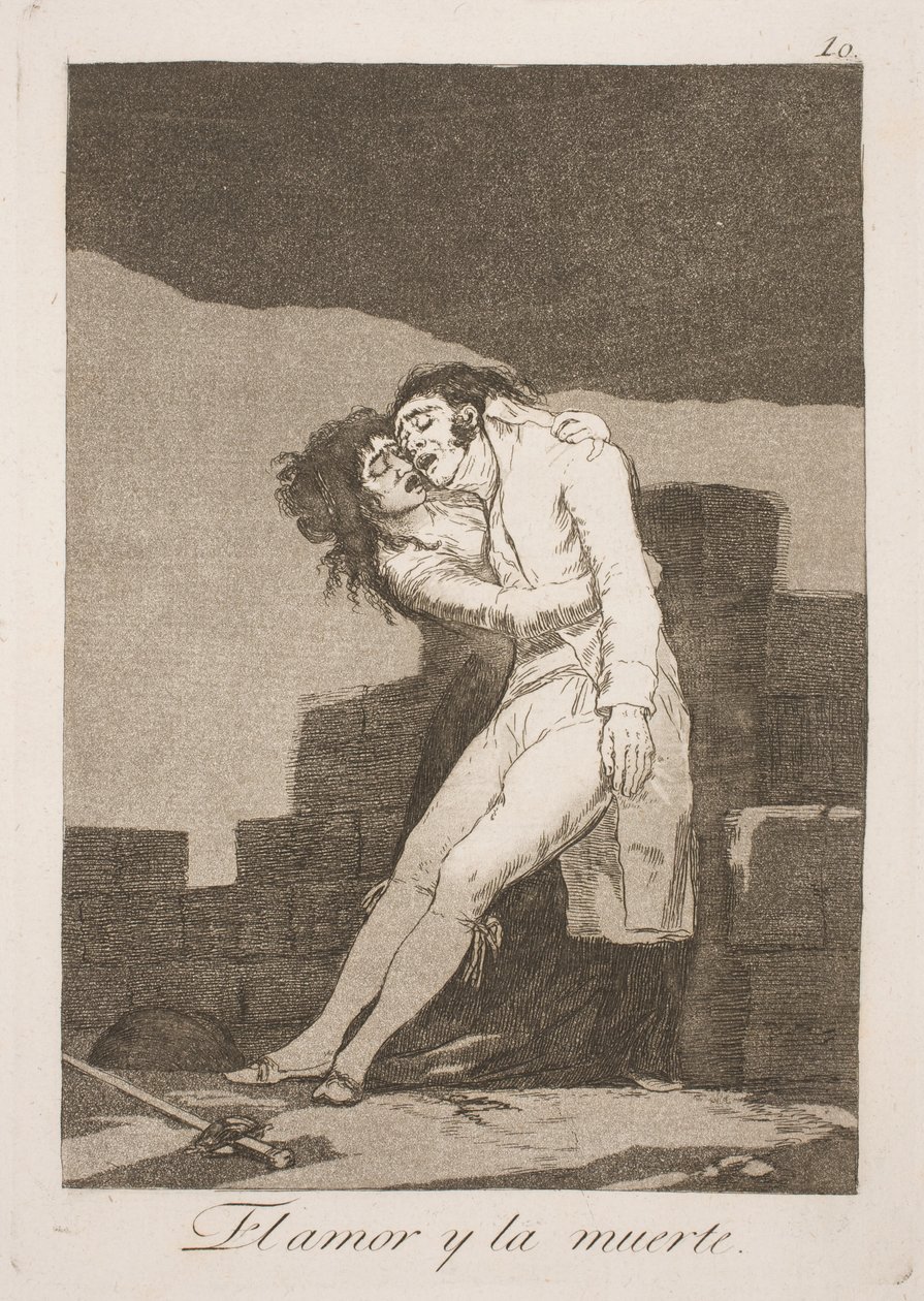 ölüm ve aşk by Francisco de Goya