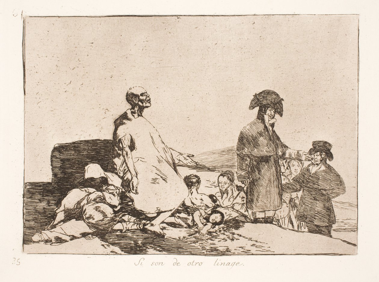 Onlar farklı bir Irktandır (61) by Francisco de Goya