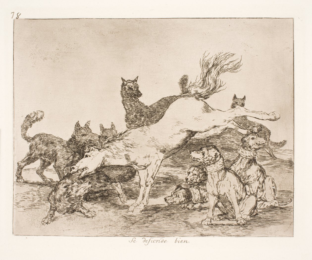 İyi savunma yapıyorlar (78) by Francisco de Goya