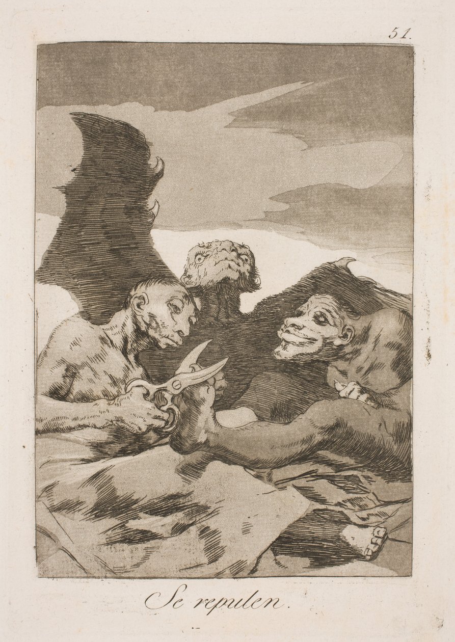 tuvalet yaparlar by Francisco de Goya