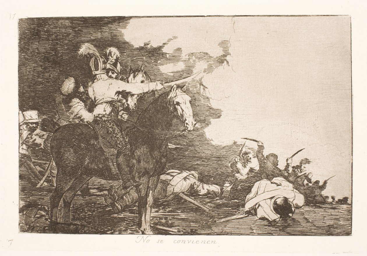 anlaşamazlar (17) by Francisco de Goya