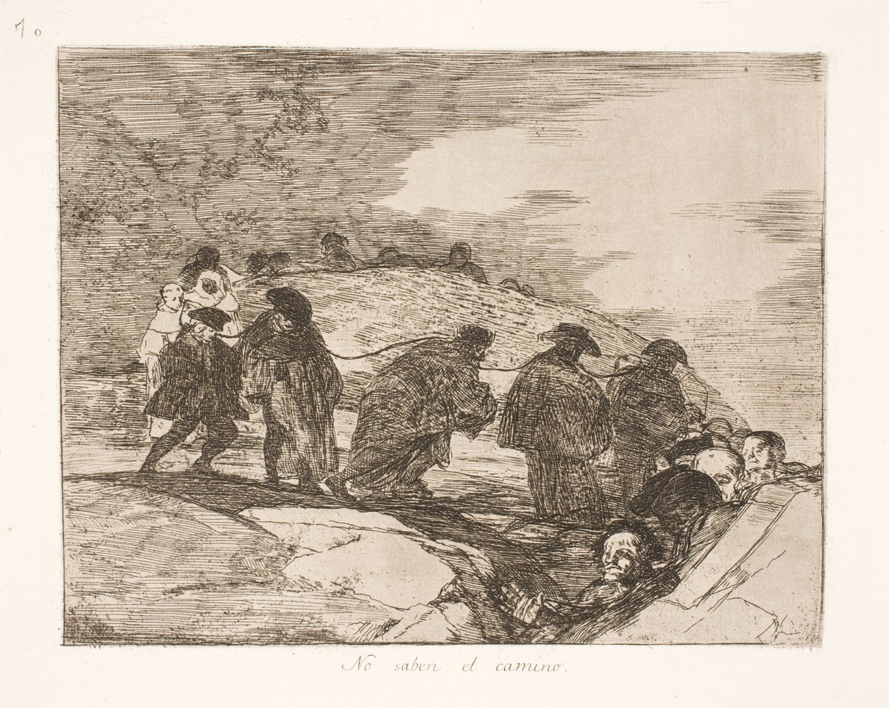 Nerede olduğunu bilmiyorlar (70) by Francisco de Goya
