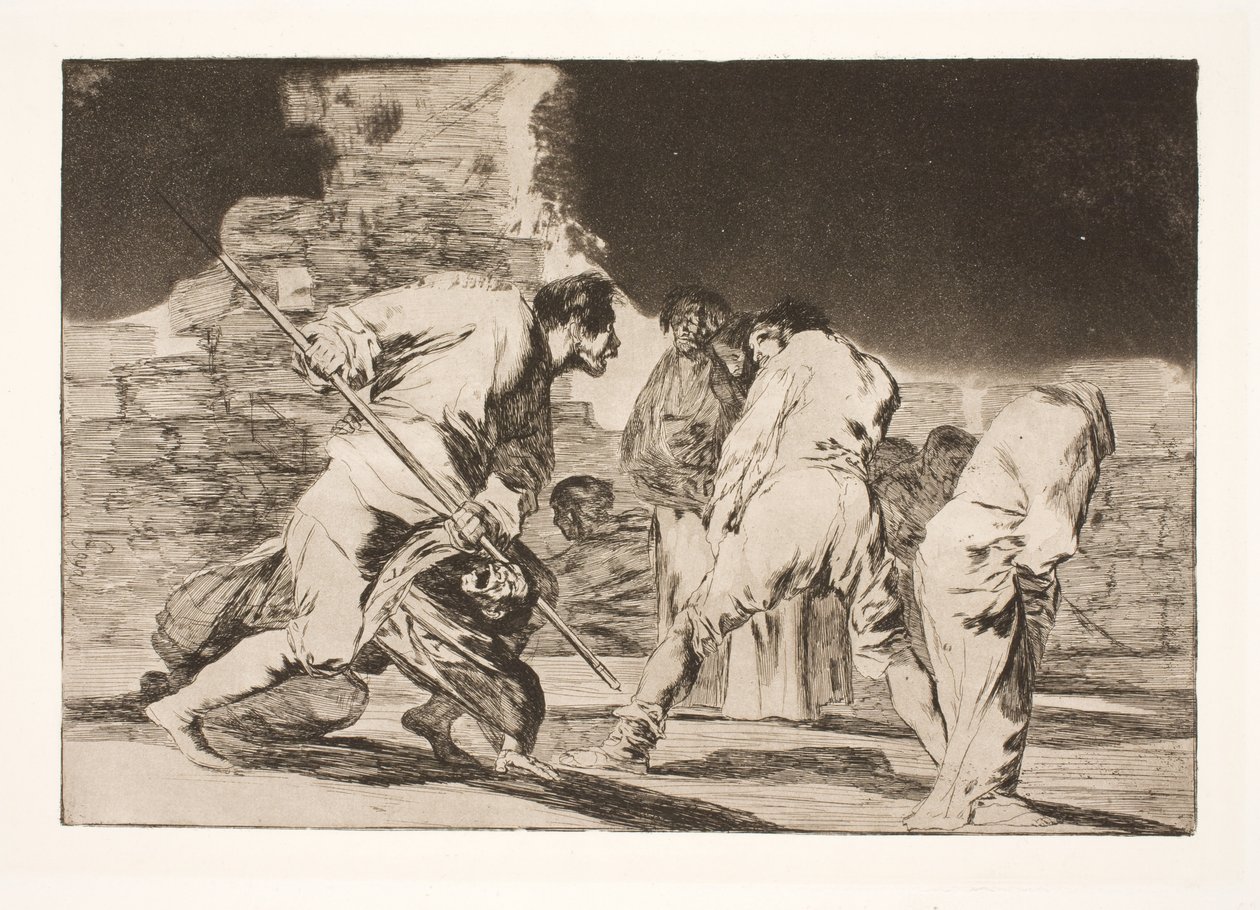 Aptalca öfke (İnanılmaz - ve biz Tanrı tarafından yaratıldık) by Francisco de Goya