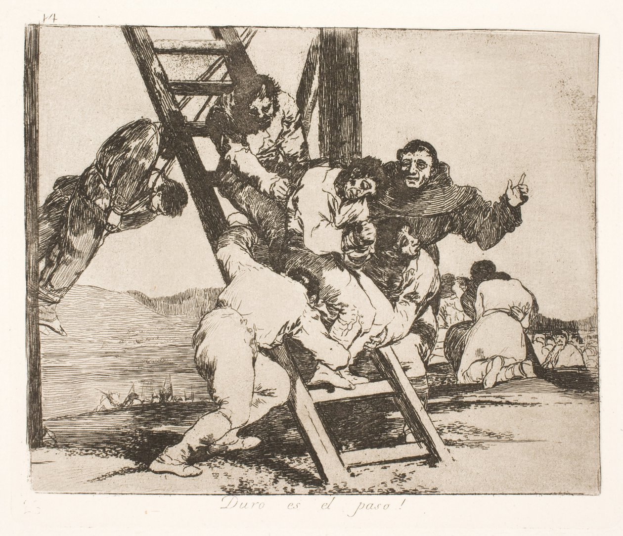 Ağır yürüyüş (14) by Francisco de Goya
