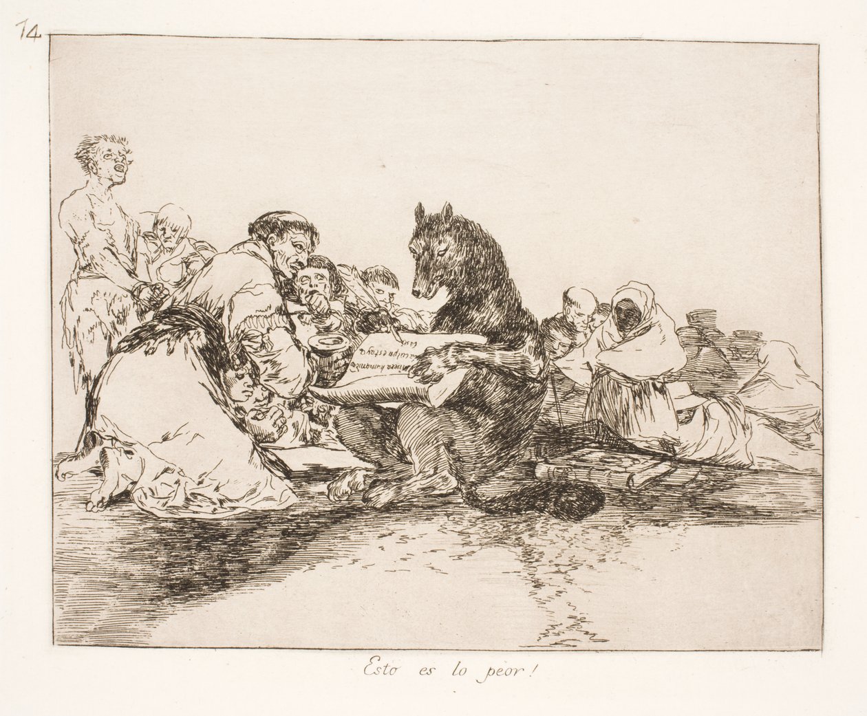 Ancak, daha kötü (74) by Francisco de Goya